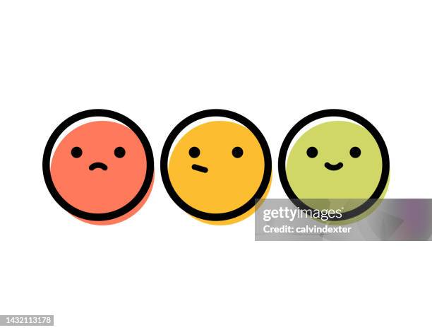 emoticons mental wellbeing and customer engagement - customer focused 幅插畫檔、美工圖案、卡通及圖標