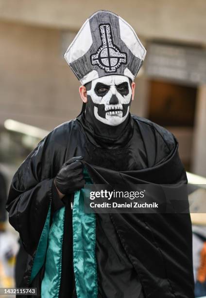 Cosplayers seen during day 4 of New York Comic Con on October 09, 2022 in New York City.