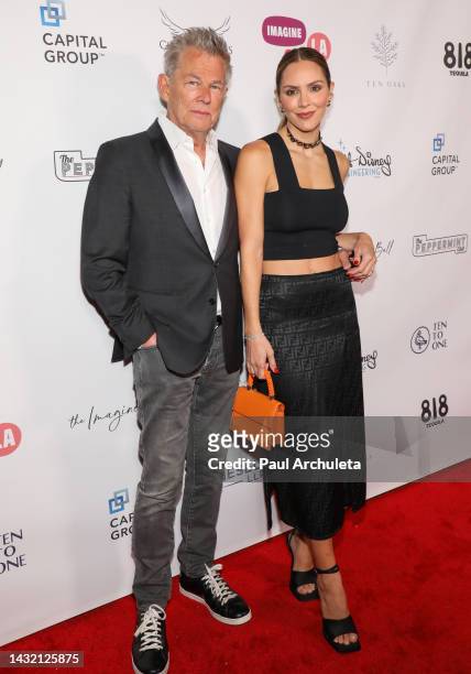 David Foster and Katharine McPhee attend The 7th Annual Imagine Ball at The Peppermint Club on October 09, 2022 in Los Angeles, California.