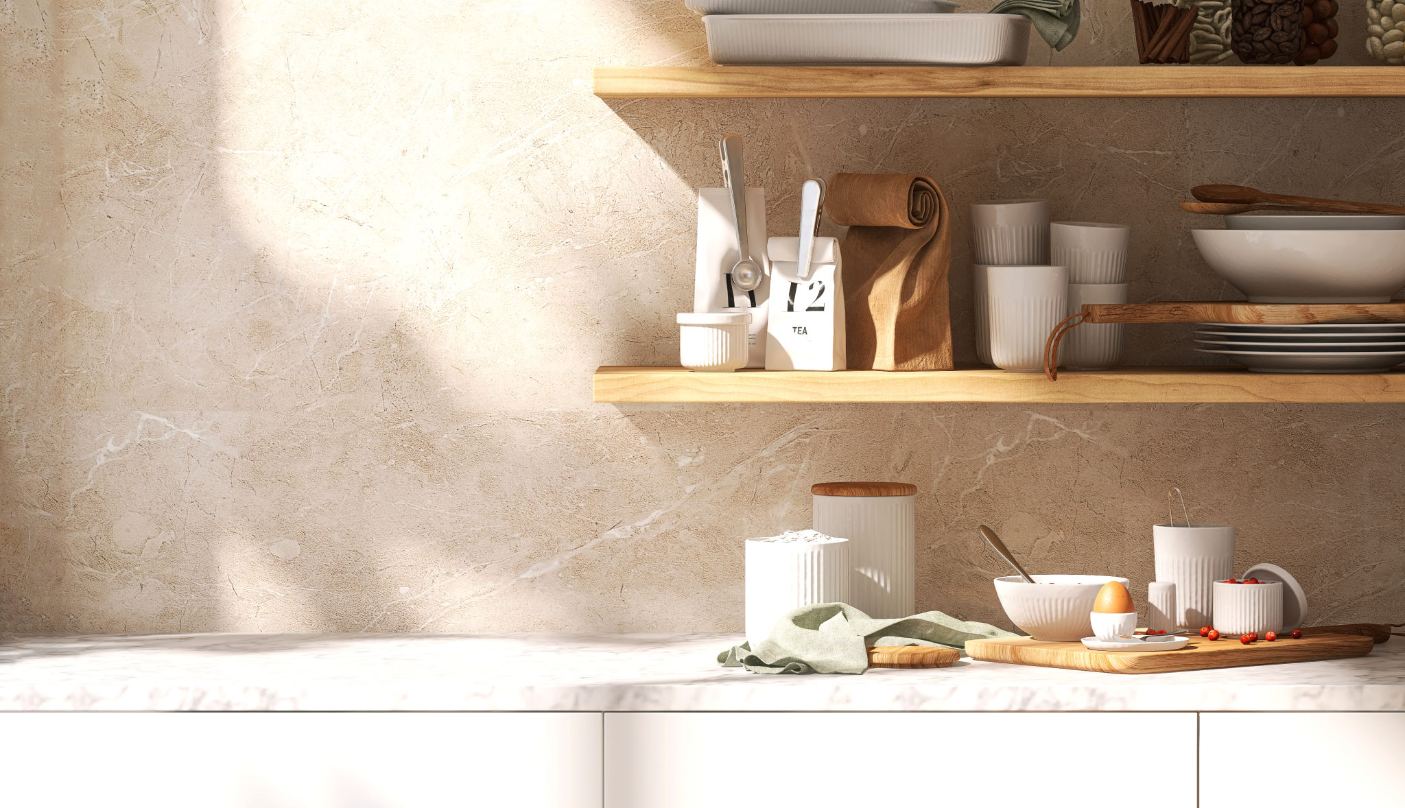 natural light kitchen