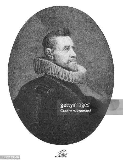 portrait of albert vii, archduke of austria - albert duke of austria stock pictures, royalty-free photos & images