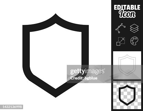 Shield. Icon for design. Easily editable Shield. Icon for design. Easily editable