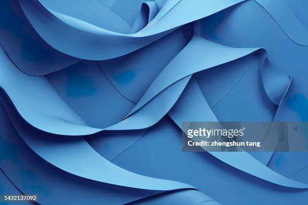 curved paper with colored light - origami asia stock pictures, royalty-free photos & images
