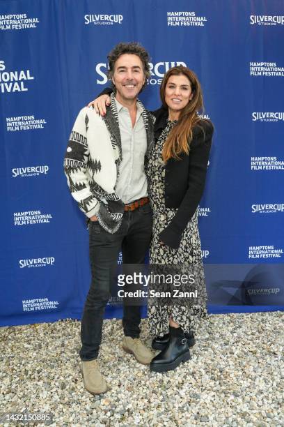 Shawn Levy and Serena Levy attend the 30th annual Hamptons International Film Festival on October 09, 2022 in East Hampton, New York.