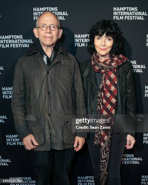 Bob Balaban and Nancy Buirski attend the 30th annual Hamptons International Film Festival on October 09, 2022 in East Hampton, New York.