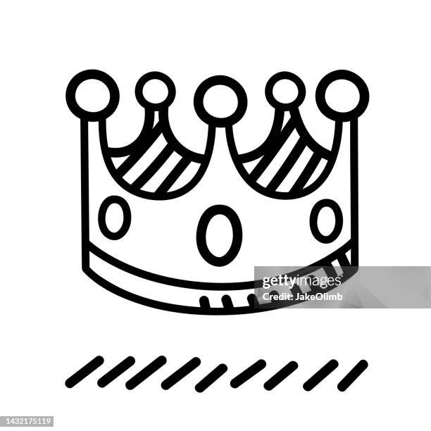 crown doodle 5 - throne vector stock illustrations