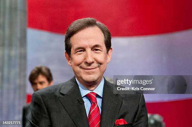 Chris Wallace speaks during a rehearsal before a taping of Jeopardy! Power Players Week at DAR Constitution Hall on April 21, 2012 in Washington, DC.