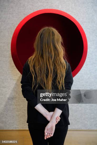 Anish Kapoor's 'Red Void' goes on displa ahead of the Bonhams Post-War & Contemporary Art Sale Bonhams on October 10, 2022 in London, England.