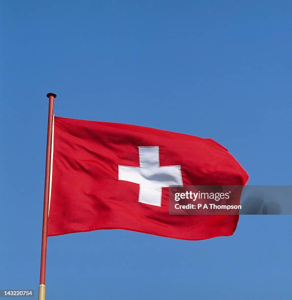 swiss flag - swiss flag stock pictures, royalty-free photos & images