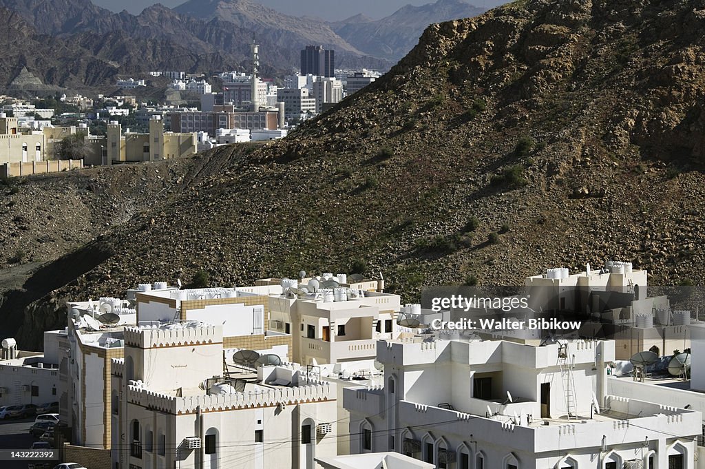 OMAN-Muscat-Ruwi: Buildings of Ruwi town