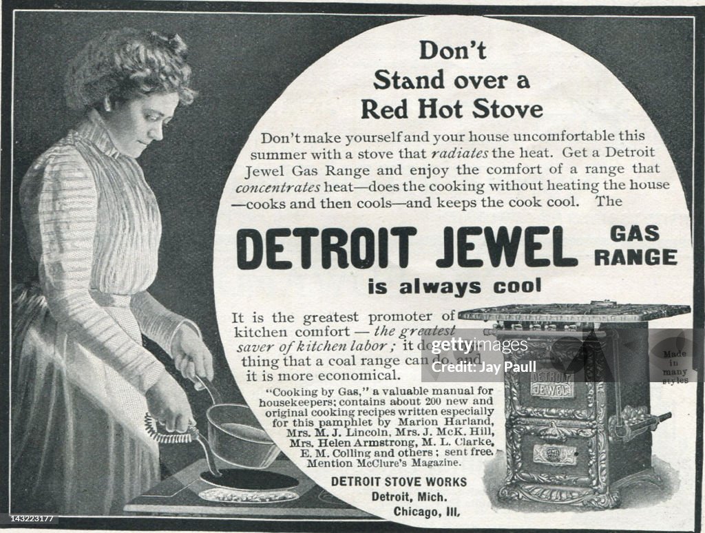 Ad For Detroit Jewel Gas Range