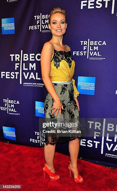 Actress Olivia Wilde attends Shorts Program: Help Wanted during the 2012 Tribeca Film Festival at the AMC Loews Village 7 on April 21, 2012 in New...