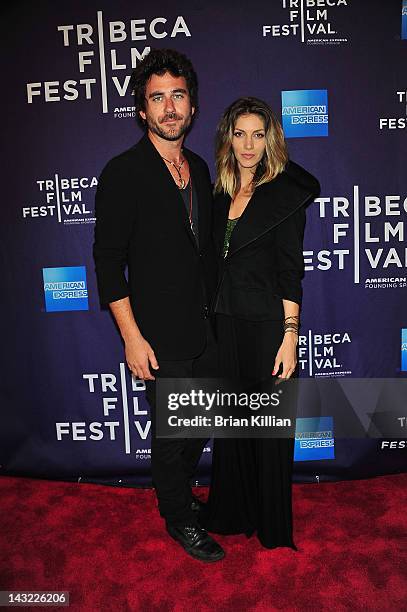 Director Bryn Mooser and Dawn Olivieri of the short Baseball in the Time of Cholera attend Shorts Program: Help Wanted during the 2012 Tribeca Film...