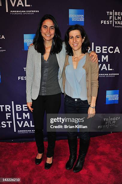 Executive producer Ronit Avni and director Julia Bacha of the short My Neighborhood attend Shorts Program: Help Wanted during the 2012 Tribeca Film...