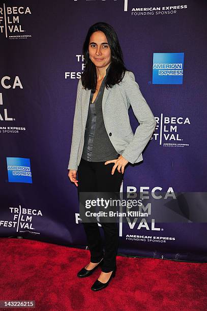 Director of the short My Neighborhood, Julia Bacha, attends Shorts Program: Help Wanted during the 2012 Tribeca Film Festival at the AMC Loews...