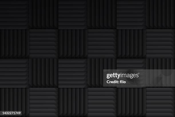 hintergrundmuster für schalldämpfenden schaum - black studio background stock-grafiken, -clipart, -cartoons und -symbole