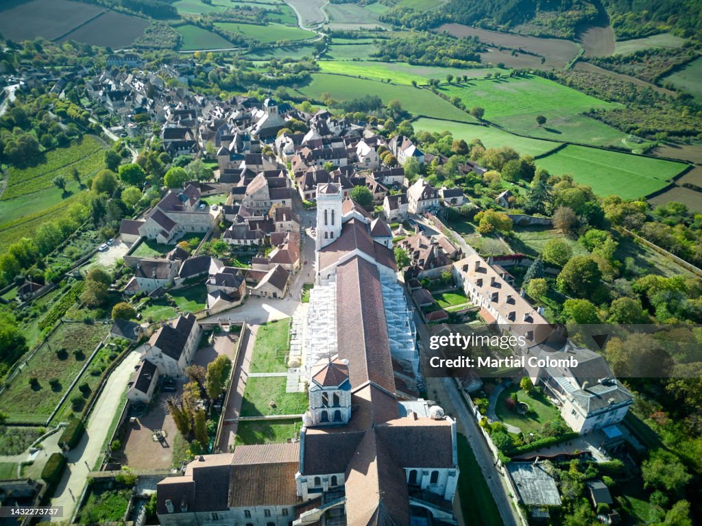 Aerial view of VEZELAY