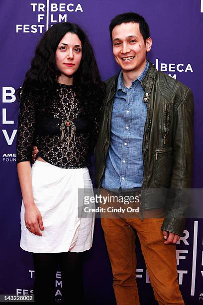 Director Nadav Kurtz of the film 'Paraiso' and guest attend "Help Wanted" Shorts Program during the 2012 Tribeca Film Festival at the AMC Lowes...