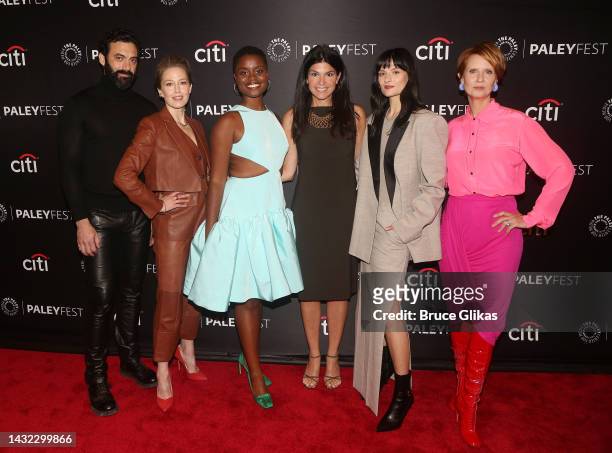 Morgan Spector, Carrie Coon, Denee Benton, President/CEO of The Paley Center for Media Maureen J. Reidy, Louisa Jacobson and Cynthia Nixon pose at...