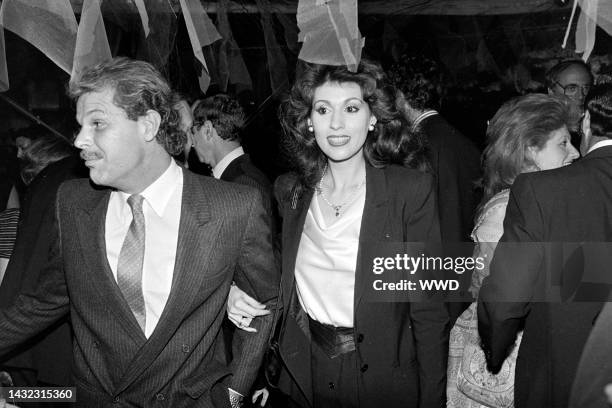Prince Egon Von Furstenberg and Lynn Von Furstenberg AKA Marshall at Club A, New York.