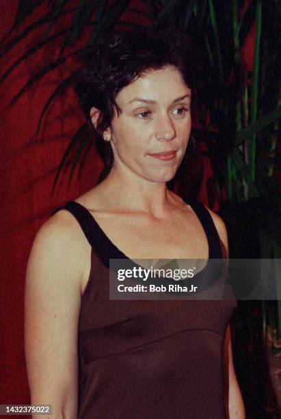 Frances McDormand arrives at the Oscar Luncheon at Beverly Hilton Hotel, March 12, 1997 in Beverly Hills, California.