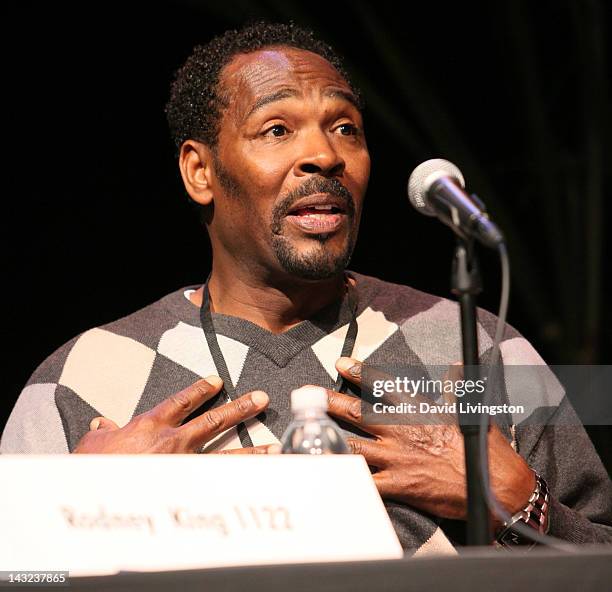 Rodney King attends the 17th annual Los Angeles Times Festival of Books - Day 1 at USC on April 21, 2012 in Los Angeles, California.