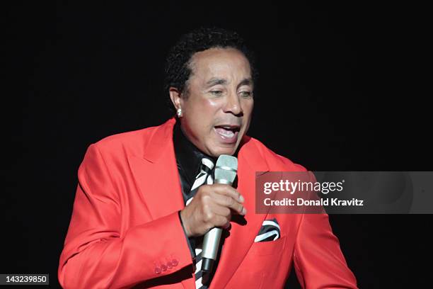 Smokey Robinson performs at Caesars Circus Maximus Theater on April 21, 2012 in Atlantic City, New Jersey.