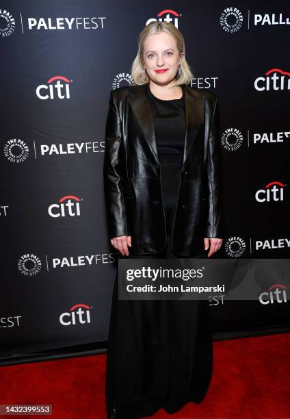 Elisabeth Moss attends "The Handmaid's Tale" event during the 2022 PaleyFest NY at Paley Museum on October 10, 2022 in New York City.