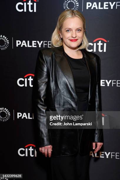 Elisabeth Moss attends "The Handmaid's Tale" event during the 2022 PaleyFest NY at Paley Museum on October 10, 2022 in New York City.
