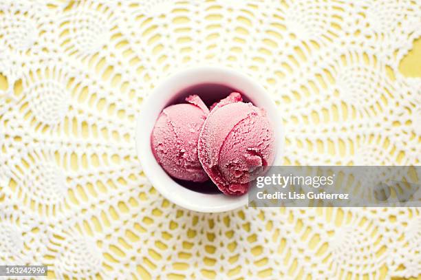 raspberry sorbet - raspberry sorbet stock pictures, royalty-free photos & images