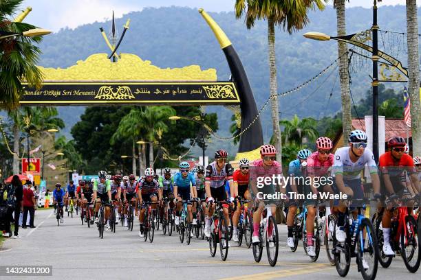 Igor Chzhan of Kazakhstan and Astana Qazaqstan Team, George Bennett of New Zealand and UAE Team Emirates, Marijn Van Den Berg of The Netherlands and...