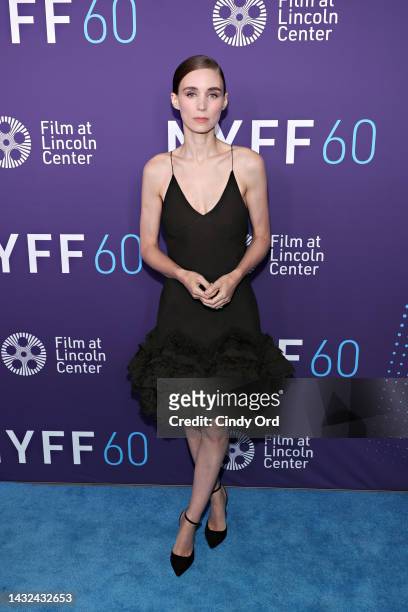 Rooney Mara attends the red carpet event for "Women Talking" during the 60th New York Film Festival at Alice Tully Hall, Lincoln Center on October...