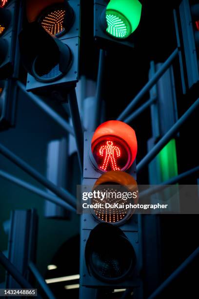 creative traffic lights - yellow light stock pictures, royalty-free photos & images