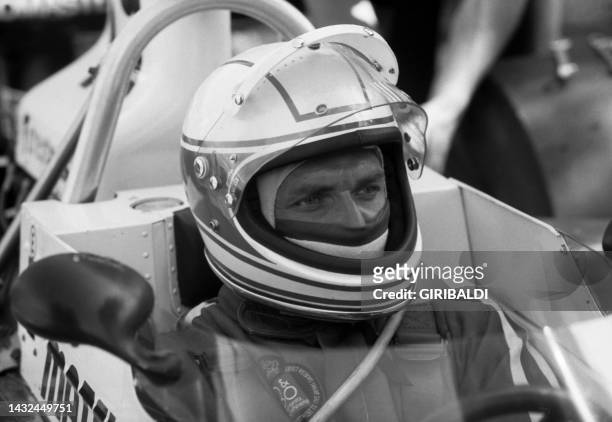 Le pilote automobile Arturo Merzario lors du Grand Prix de Monaco le 25 mai 1974