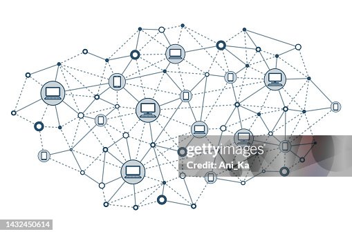 Abstract computer network Abstract computer network