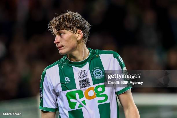 Isak Maatta of FC Groningen is disappointed about the lose during the Dutch Eredivisie match between FC Groningen and RKC Waalwijk at Stadion...