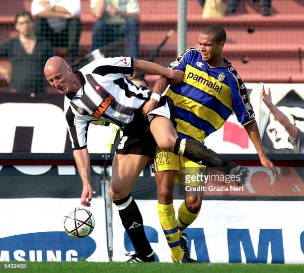 Carsten Jancker of Udinese in action during the Serie A match between Udinese and Parma, played at the Friuli Stadium, Udine, Italy on September 15,...