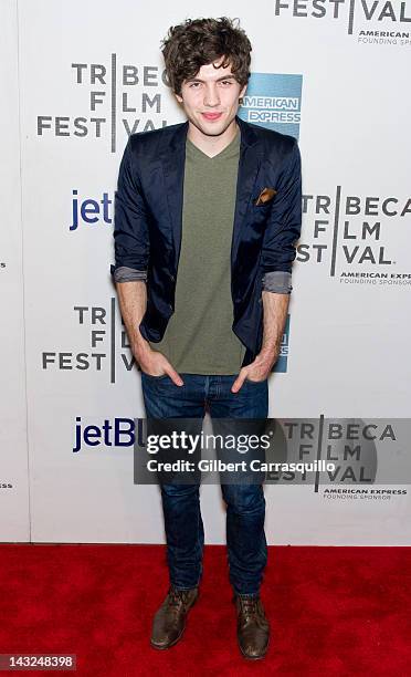 Actor Carter Jenkins attends 'Struck By Lightning' Premiere during the 2012 Tribeca Film Festival at the Borough of Manhattan Community College on...