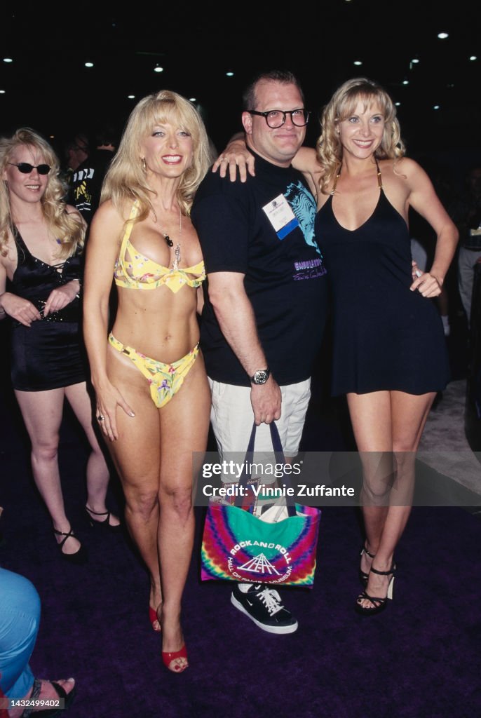 Nina Hartly, Drew Carey and Julie Ashton At At The Annual Video Software Dealers Association (VSDA) Convention and Expo