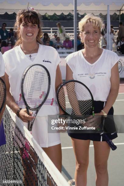 Jennifer Capriati and Tracy Austin at the 3rd Annual Nancy Reagan Tennis Tournament to benefit the Nancy Reagan Foundation at Riviera Tennis Club in...