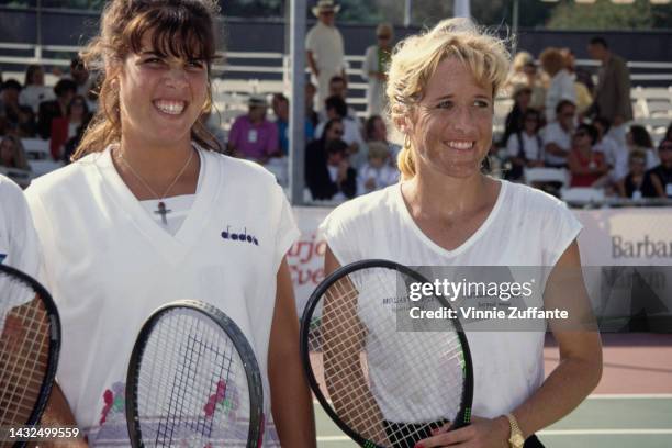 Jennifer Capriati and Tracy Austin at the 3rd Annual Nancy Reagan Tennis Tournament to benefit the Nancy Reagan Foundation at Riviera Tennis Club in...