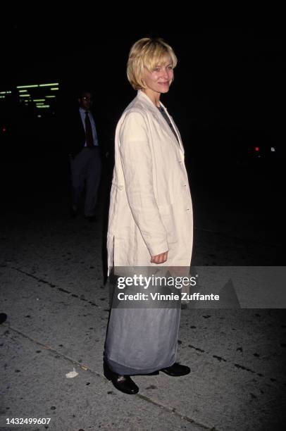 Actress Kate Capshaw attends the California Fashion Industry Friends of AIDS Project Los Angeles 8th Annual Fashion Show & Dinner Benefit Salute to...