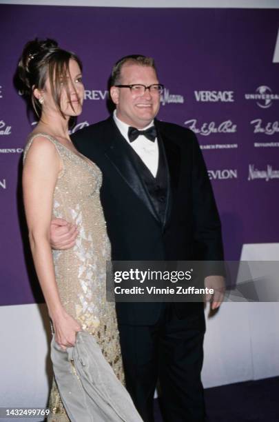 Drew Carey & Christa Miller at the 1998 Fire & Ice ball in Los Angeles, California, United States, 10th September 1998.