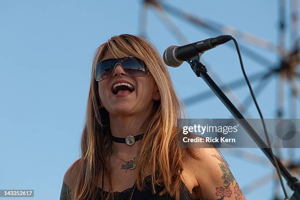Musician Paula Nelson performs at The Backyard on April 21, 2012 in Austin, Texas.