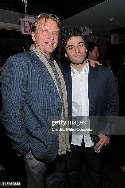 Actors David Rasche and Oscar Isaac attend Tribeca Film Festival 2012 After-Party For Revenge For Jolly, Hosted By Stolichnaya Vodka on April 22,...