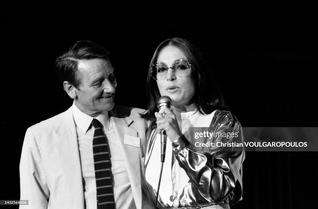 Nana Mouskouri et Jacques Caillart en 1982