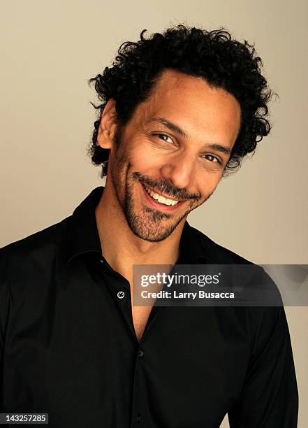 Actor Tomer Sisley of the film 'Sleepless Night' visits the Tribeca Film Festival 2012 portrait studio at the Cadillac Tribeca Press Lounge on April...