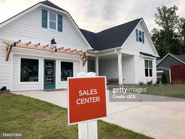 Sales Center offices, model homes at Trilogy 55+ retirement community, Denver, North Carolina.