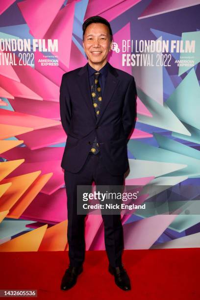 Producer Yu-Fai Suen attends the "Nezouh" UK Premiere during the 66th BFI London Film Festival at the Curzon Soho on October 11, 2022 in London,...