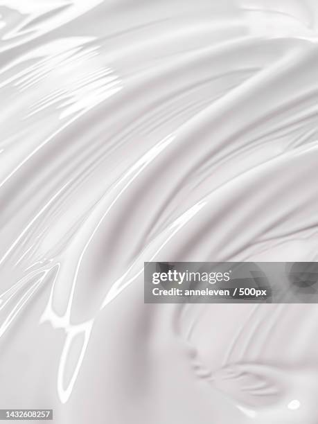 glossy white cosmetic texture as beauty make-up product background - acryl ストックフォトと画像